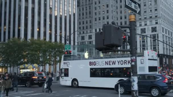 Nueva York City Circa Septiembre 2023 Apple Store Cube 5Th — Vídeos de Stock