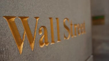 New York Borsası, Wall st, New York, ABD. Ekonomik kriz borsası iş dünyasındaki küresel para iflası kavramının çöküşü. Mali kriz konsepti, Küresel Ekonomik Kriz. İş konsepti.