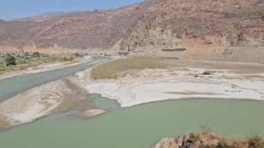 Nepal 'deki dağların güzel manzarası