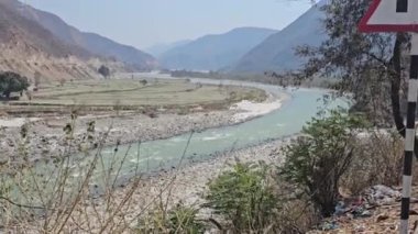 Nepal 'deki açık hava manzarasının resimsel görüntüsü