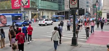 Manhattan New York Şehri trafiği