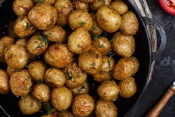 Baked New Potatoes Bowl — Stock Photo, Image