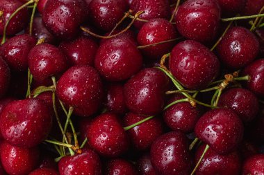 cherry close-up. cherry macro clipart