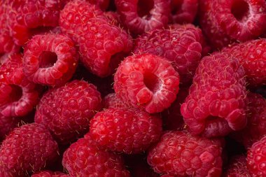 Olgun ahududu yakından. ahududu makro arkaplanı