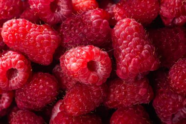 Olgun ahududu yakından. ahududu makro arkaplanı