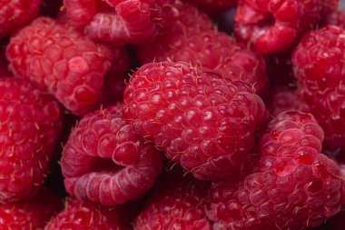 Olgun ahududu yakından. ahududu makro arkaplanı