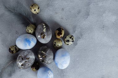 Güzel Paskalya yumurtaları. Paskalya tatili. Kartpostal