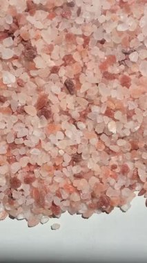 Himalaya kaba pembe tuzu yakın çekim. Tuz dokusu kapat