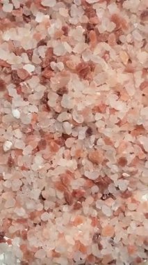 Himalaya kaba pembe tuzu yakın çekim. Tuz dokusu kapat