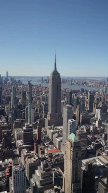 Bu çarpıcı hava manzarası Empire State Binaları 'nın New York' taki mimari zarafetini çok güzel yansıtıyor.