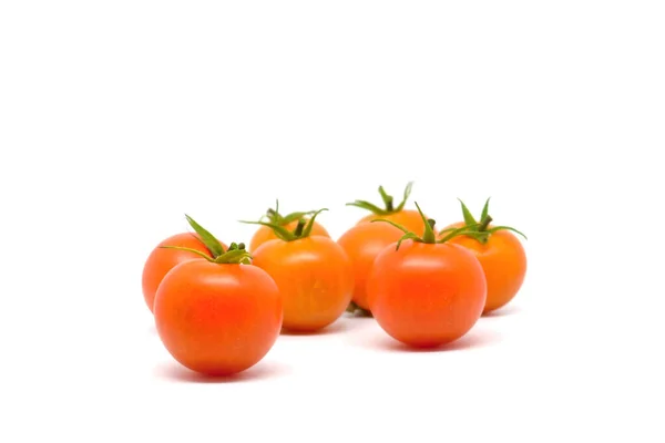 Verse Tomaten Geïsoleerd Witte Achtergrond — Stockfoto