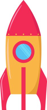 Güzel Roket Vektör Çizimi Grafiksel