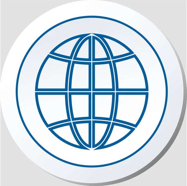 Icona World Wide Web Icon Grafica Vettoriale — Vettoriale Stock