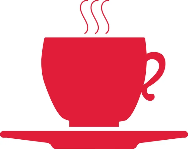 Çay fincanı simgesi vektör resimleme grafiği
