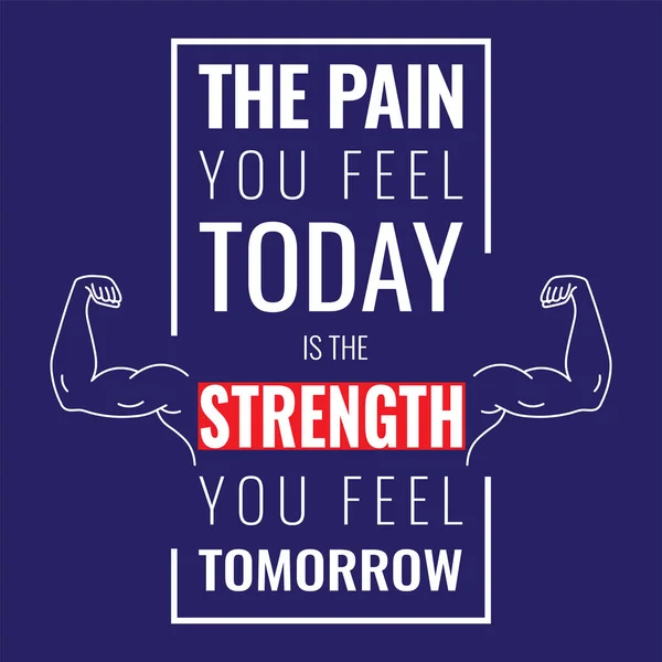 The Pain You Feel Today is the Strength Gráfico por Graphics