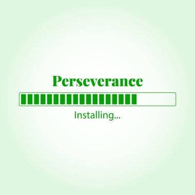 Perseverance Installing vector illustration graphic eps clipart