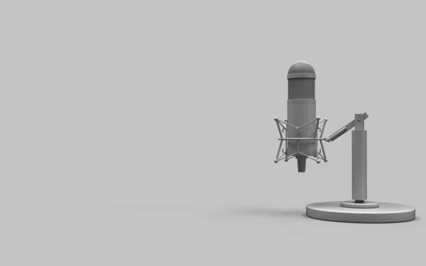 Studio Mikrofon För Sångare Karaoke Ledande Konsert Enhet Verktyg Reklam — Stockfoto