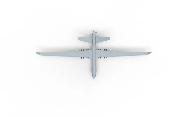 Drone Leger Vliegtuigen Kracht Atomaire Geïsoleerd Witte Achtergrond Voor Inlichtingenaanval — Stockfoto