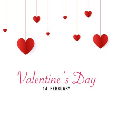 Sevgililer Günün kutlu olsun, 14 Şubat, Vektör illüstrasyon EPS 10