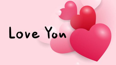 Sevgililer Günün kutlu olsun, 14 Şubat, Vektör illüstrasyon EPS 10