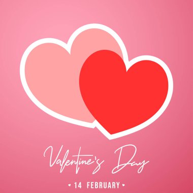 Valentine's Day Background with Valentine Elements ,for February 14, Vector illustration EPS 10
