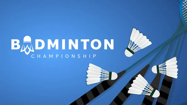 Badminton raketi, beyaz badminton servis aleti, badminton kortu, basit düz tasarım stili, online spor etkinliklerinde kullanılacak resimler, illüstrasyon Vector EPS 10