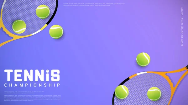Raquette Tennis Fond Modèle Balle Tennis Illustrations Pour Une Utilisation — Image vectorielle