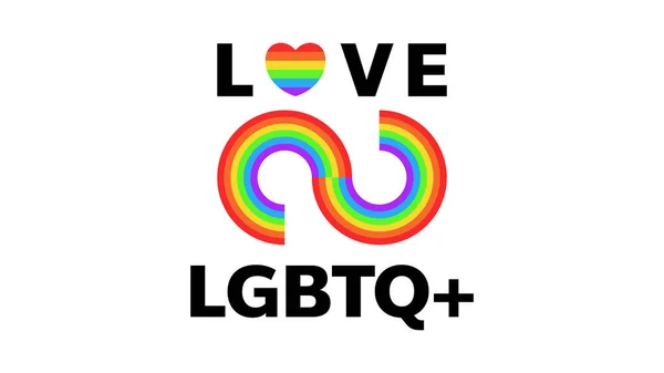 骄傲月2023符号与Lgbt骄傲旗或彩虹色 基于背景隔离的Lgbt设计 矢量插图Eps — 图库矢量图片