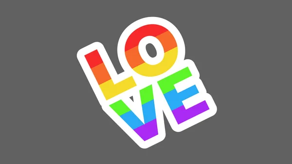 虹色の愛のシンボルLgbtのプライドフラグまたは白の背景に隔離されたLgbtの虹 ベクトルイラストEps — ストックベクタ