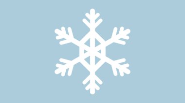 Kar Taneleri Kış Vektörü Sembolü, beyaz arkaplanda izole edilmiş, Vektör illüstrasyonu EPS 10