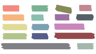 Fırça el çizimi elementler, düz modern tasarım beyaz arkaplanda izole edilmiş, Vektör illüstrasyon EPS 10