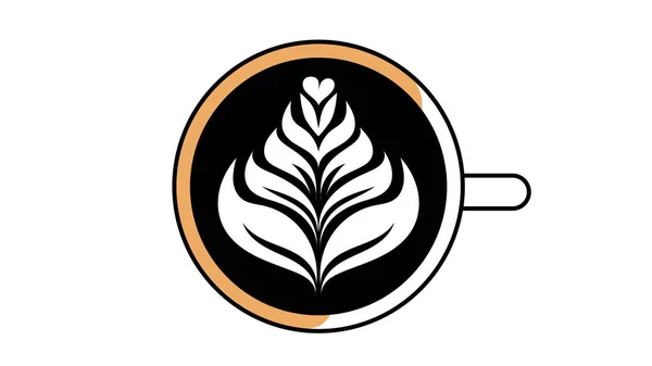 Kávézó Kávézó Dekoratív Eleme Elszigetelt Fehér Háttér Vektor Illusztráció Eps — Stock Vector