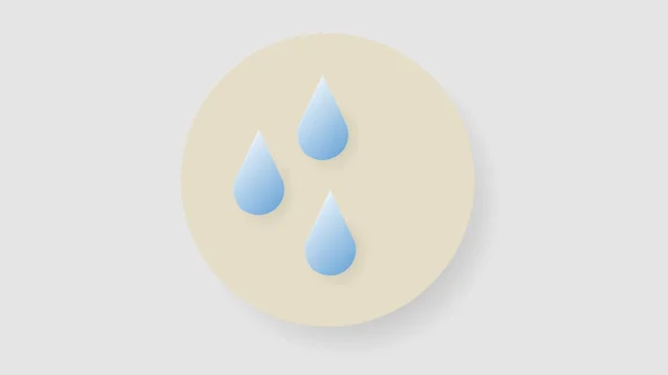 Дождь Иллюстрация Концепции Погоды Изолированы Прозрачном Фоне Плоский Современный Дизайн — стоковый вектор