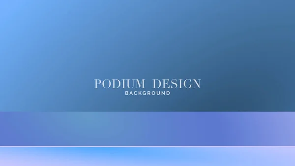Blue Podium Minimal Background Stage Podium Display Product Stand Show — стоковий вектор
