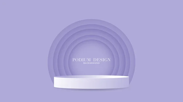 Фіолетовий Подіум Мінімальний Фон Сценічний Подіум Відображення Продукту Стенд Показу — стоковий вектор