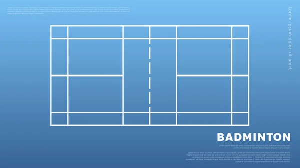 stock vector Badminton court ,badminton sports wallpaper with copy space, illustration Vector EPS 10