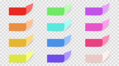 Yapışkan kağıt yapışkan bant seti. Yapışkan bant, kağıt, yapışkan bant, yapışkan bant, yapıştırıcı bant. gerçekçi vektör. 