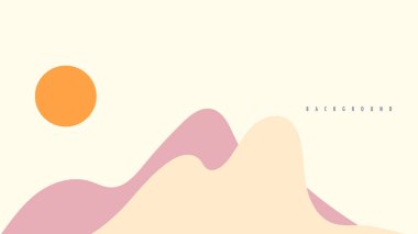 Moda eğilimli gradyan şekilli soyut bir arkaplan. Modern sanatsal sosyal medya ile modern asgari illüstrasyon. Ağ için afiş illüstrasyonu. vektör illüstrasyonu 