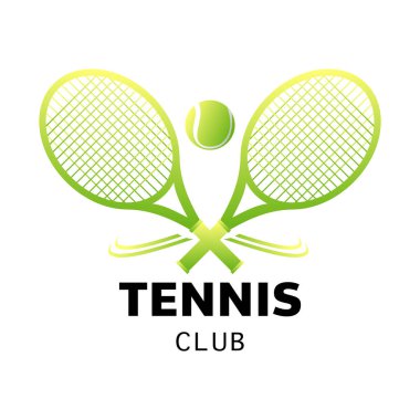 Tenis topu logosu tasarım vektörü