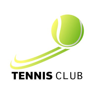 Tenis logosu şablon vektör illüstrasyon tasarımı 