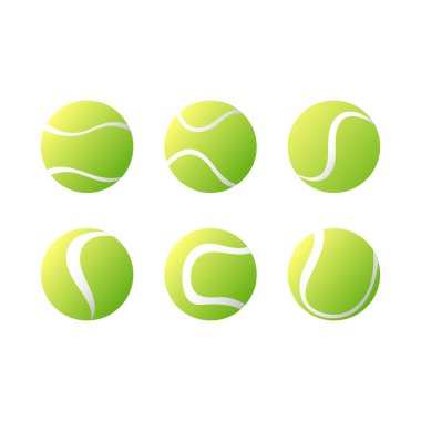 Tenis topu ikonu vektör illüstrasyon tasarımı