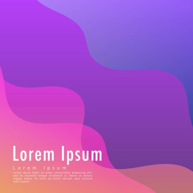 Sıvı eğimli soyut bir arkaplan. Pankartlar, broşürler, el ilanları, posterler ve afişler için vektör çizimi