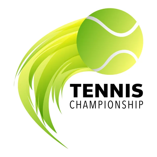 Logo Balle Tennis Vecteur Conception — Image vectorielle