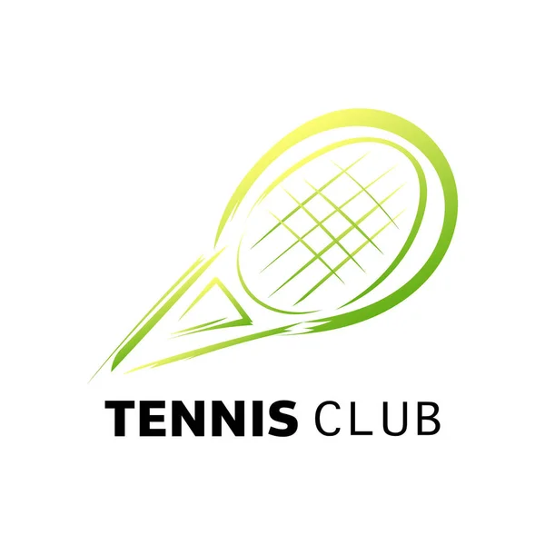 Tennis Sport Emblème Vectoriel Illustration Design — Image vectorielle
