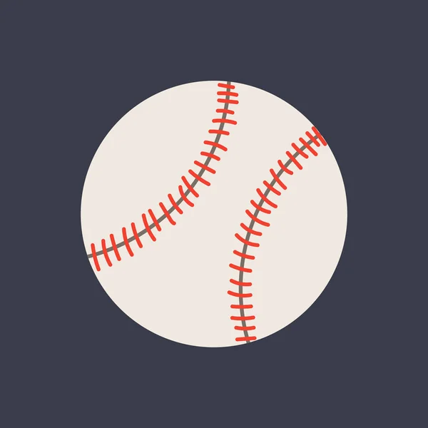 Icône Balle Baseball Illustration Vectorielle — Image vectorielle