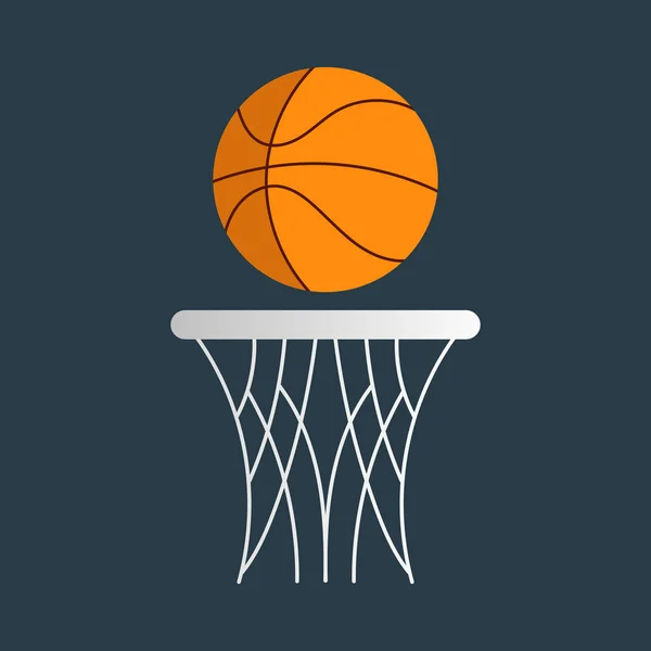 Значок Баскетбольного Яча Спортивний Символ Векторна Ілюстрація — стоковий вектор