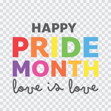 Gurur bayrağı veya gökkuşağı renkleri, insan hakları veya çeşitlilik kavramına sahip, şeffaf bir arkaplanda izole edilmiş LGBTQ Sembolleri, illüstrasyon Vektörü EPS 10