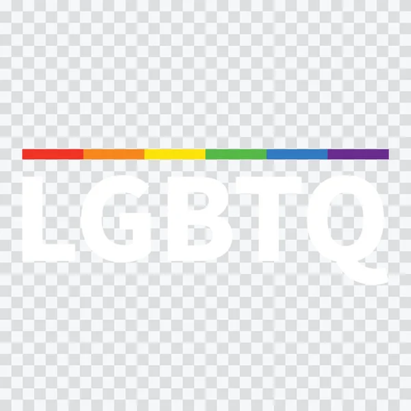 在六月的骄傲月Lgbtq象征与骄傲旗或彩虹色 人权或多样性概念 孤立在透明的背景 说明向量Eps — 图库矢量图片