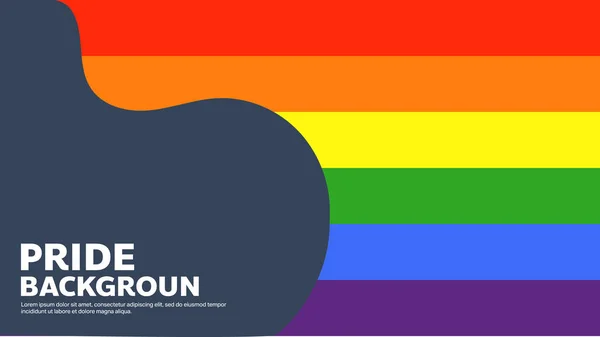 六月的骄傲月Lgbtq象征与骄傲旗或彩虹色 人权或多样性概念 孤立于白色背景 矢量插图Eps — 图库矢量图片