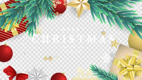 Christmas New Year Vector Background — Stock Vector